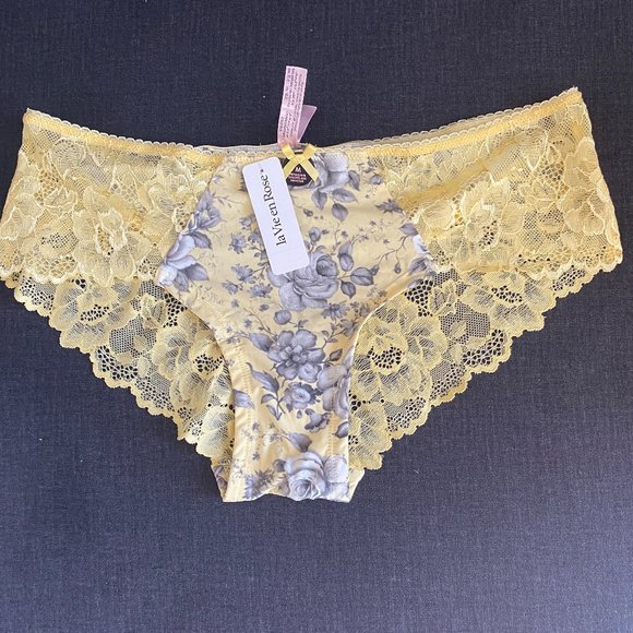 Other - BNWT Underwear LOT 4 Pieces Hipster Brief Thong Panties Lace Cotton Sz S, M, L